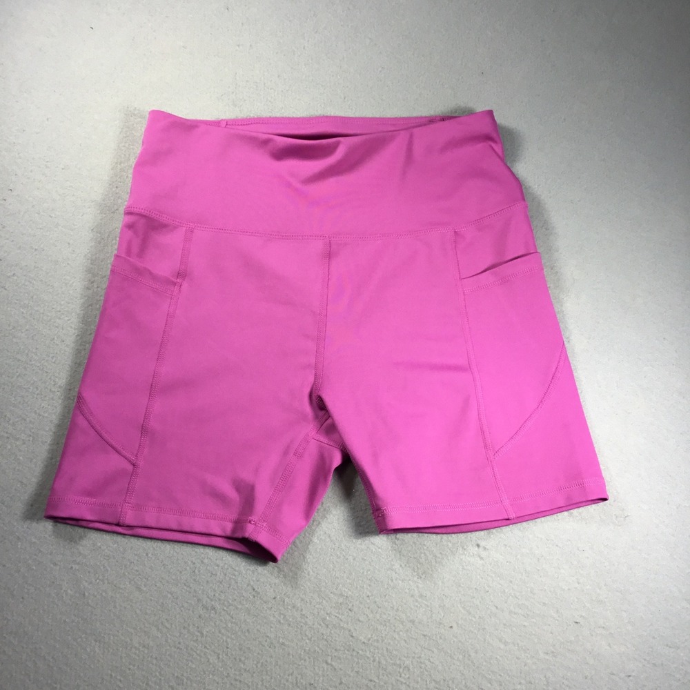 Fit Collective Pink High Waisted Biker Shorts with Pockets Size M W58451-508-CAA